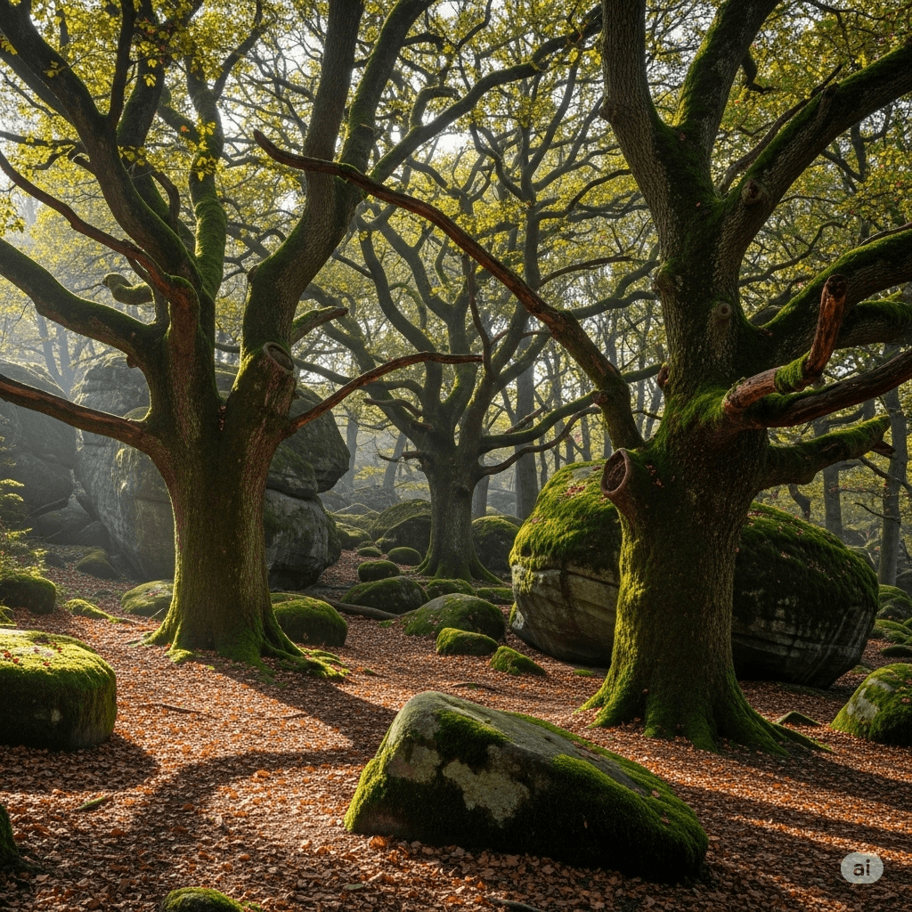 Illustration : Bois de Boulogne, bois de Vincennes, parc de Saint-Cloud ou encore forêts de Fontainebleau et Rambouillet offrent un cadre naturel aux habitants.