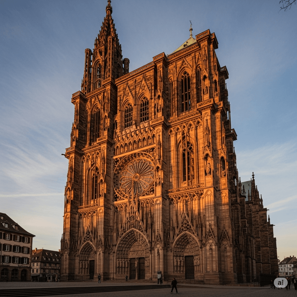 Illustration : La cathédrale de Strasbourg, la place Stanislas à Nancy ou encore la vieille ville de Colmar témoignent d’une richesse architecturale et culturelle unique.