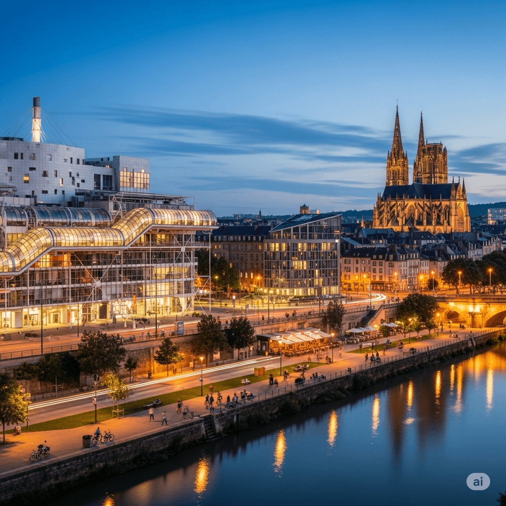 Illustration : Strasbourg, Metz, Nancy, Reims et Mulhouse conjuguent dynamisme économique, universités et qualité de vie.